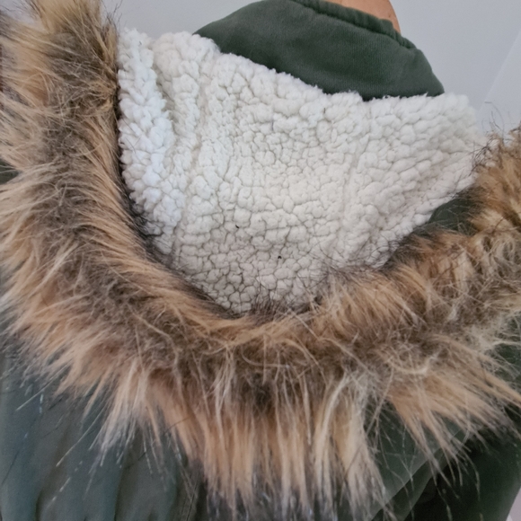 Long Puffer Hoodie Jacket Size 12 - Picture 6 of 13